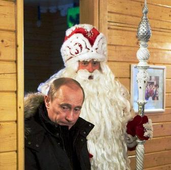 Vladimir Poutine, un Père Noël pas comme les autres...