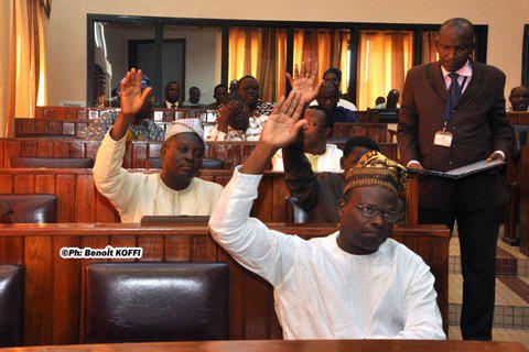 Vote &agrave; l'Assembl&eacute;e Nationale...
