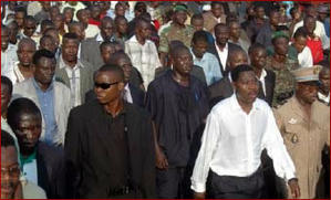 17 Juillet 2007: Boni Yayi dans les rues de Cotonou...